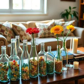 decoracao-com-garrafa-de-vidro-organize-sua-casa-de-forma-criativa