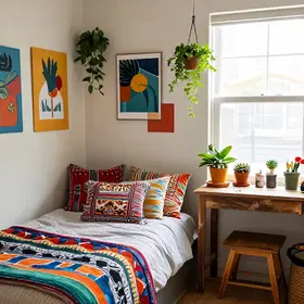 decoracao-diy-para-quarto-pequeno-simples-e-bonita-inspire-se