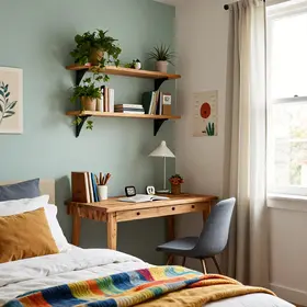 inspiracao-de-decoracao-para-quarto-pequeno-com-materiais-baratos