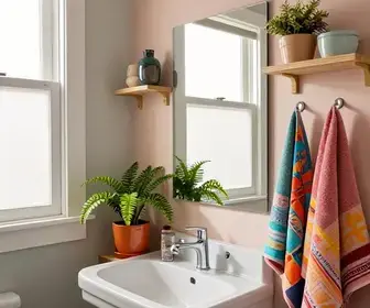 inspiracao-de-decoracao-para-banheiro-pequeno-com-materiais-baratos
